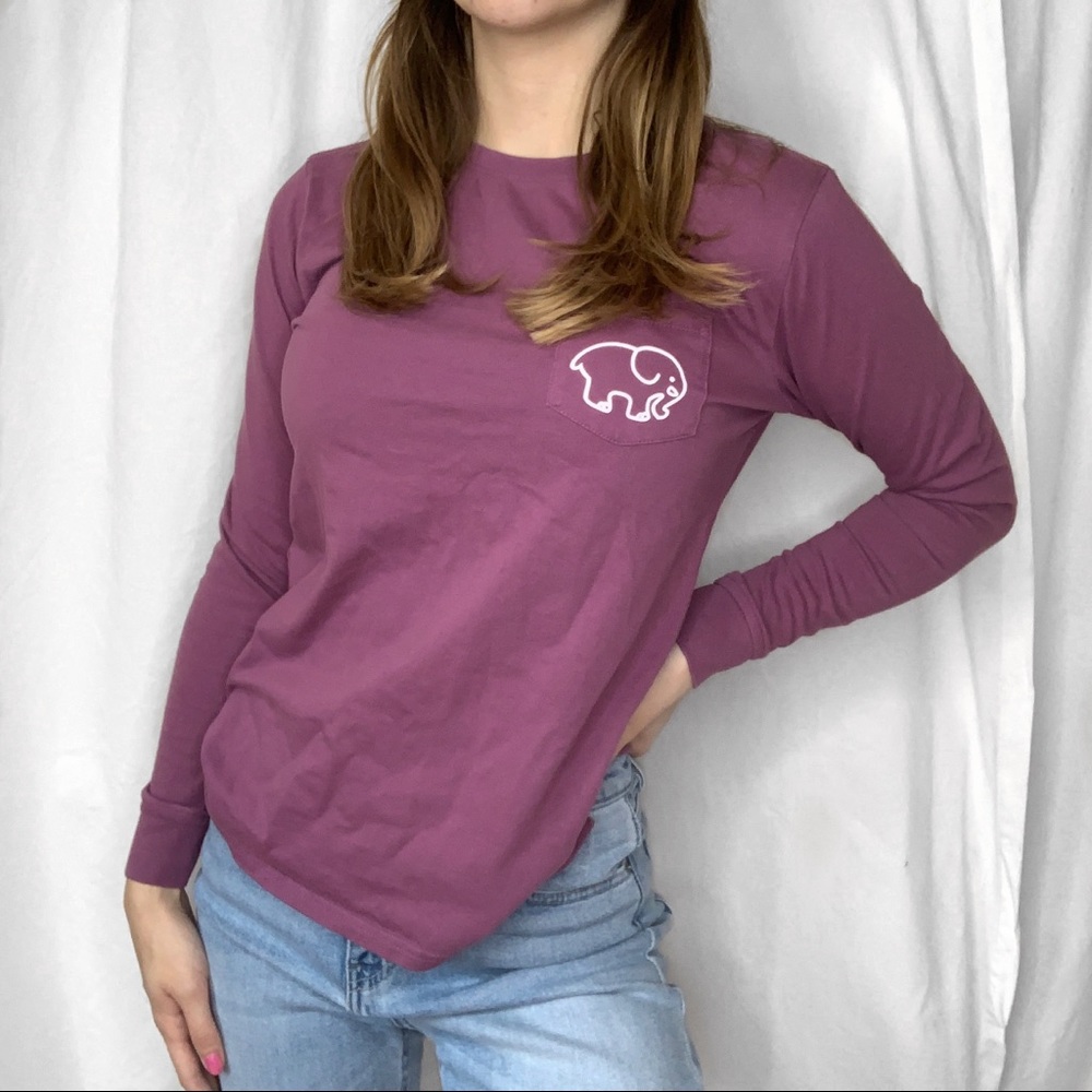 Ivory Ella Purple Long Sleeve Shirt